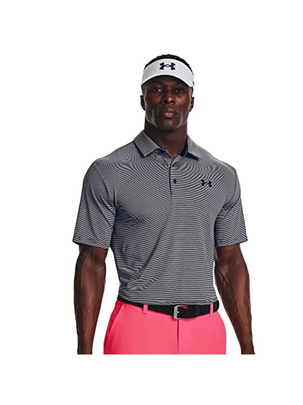 Mens under Armour striped playoff polo 3.0 Size 2XL NWT $70 retail